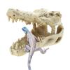 Resin Skull Aquarium Decorations for Fish for Tank Simulation Skeleton Cave Ornament Hideout for Shrimp Fish