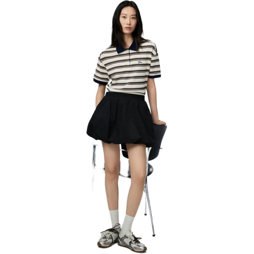 Gap Cute Elastic Waist Pleated Skirt Pants Casual Shorts Women Shorts 892961