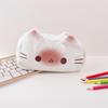 Cute cat pencil case, creative and quirky stationery bag, portable storage bag, student desktop stationery storage bag