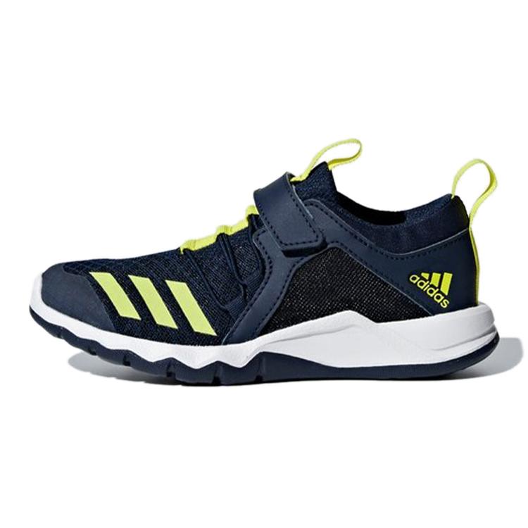 Adidas Rapidaflex El K Mesh Breathable Low top Kids Running Shoes Blue Yellow Kids D96632 28