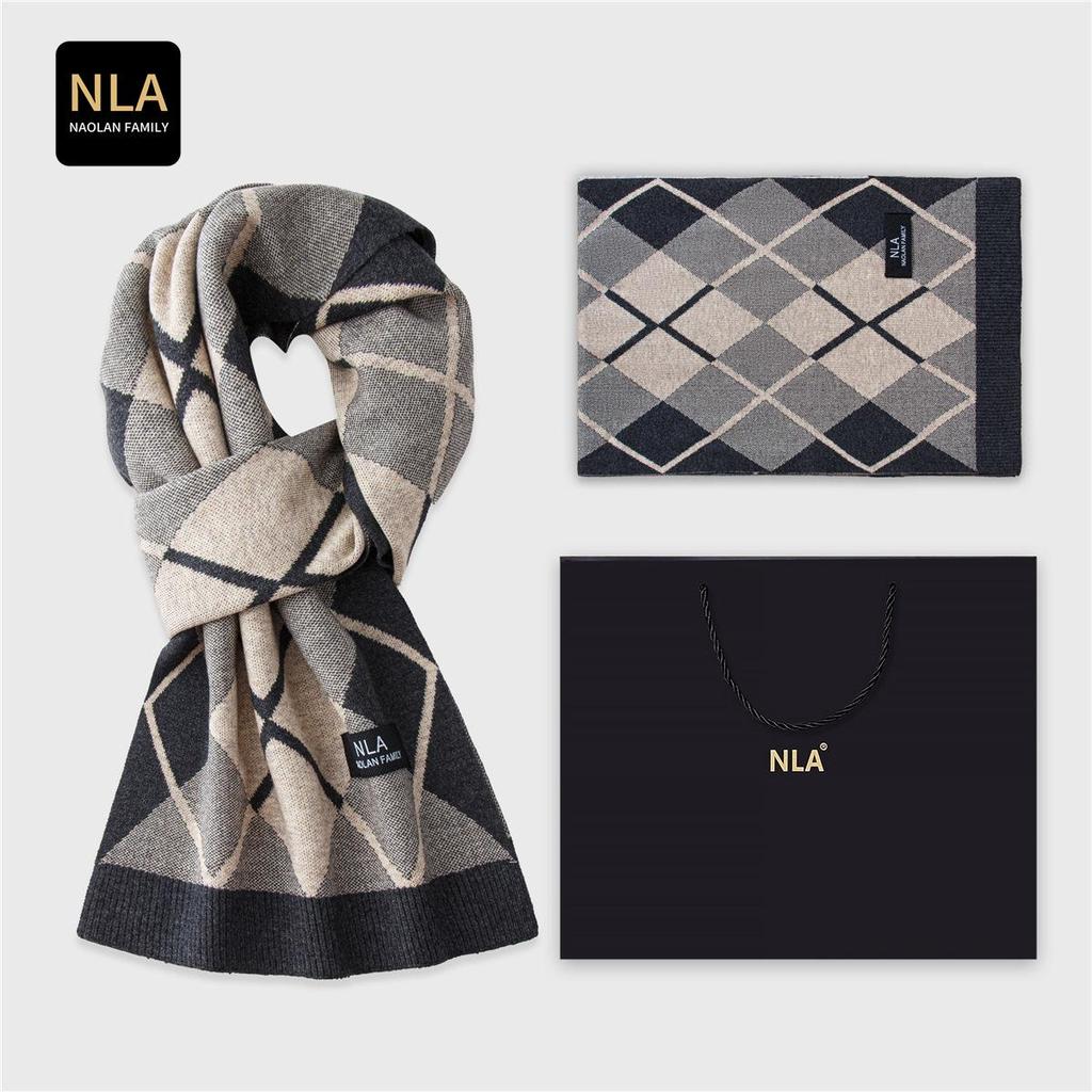 Herren-Wollschal mit Karomuster (Koreanischer Stil) – Vielseitiges Wintergeschenk (2025)