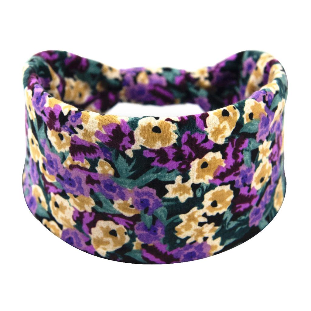 Bohemian Cashew Yoga Übung Stirnband Anti Schweiß und Feuchtigkeit Absorbieren Elastische Baumwolle Stirnband Knoten Stirnband