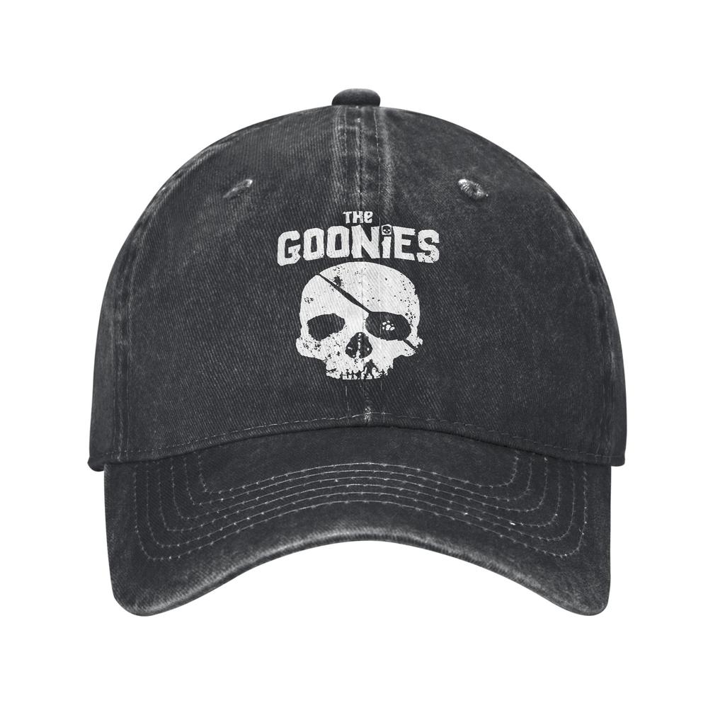 The Goonies Skull  Baseball Caps Casual Distressed Denim Never Say Die Snapback Cap Outdoor Activities Adjustable Fit Caps Hat