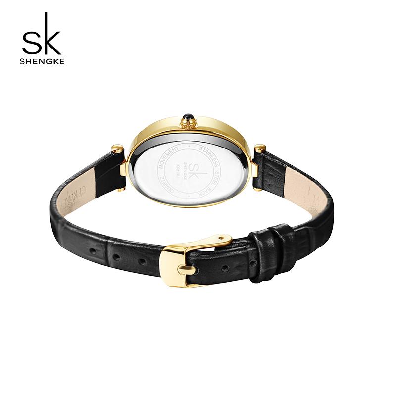 SHENGKE Fashion New Design Ladies Watches Baignoire Women's Wristwatches Top Brand Female Best Gifts Clock