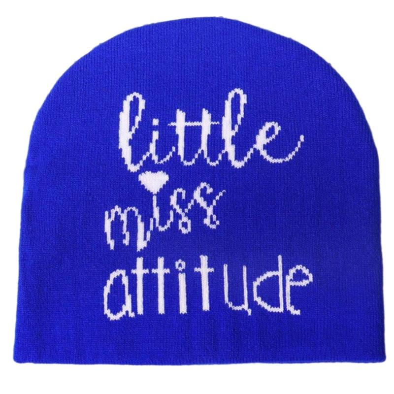 Creative Letter Pattern Beanies Hat Adult Elastic Hat Winter Warmer Knitted Hat Cold Winter Present for Student Teen синий