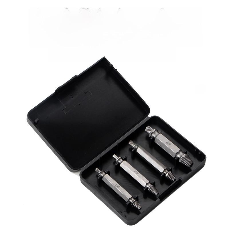 Titanium-Plated Screw Extractor Set with Double-Headed Bits