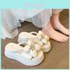Stylish Summer Platform Sandals For Women With Rhinestone Accents And Skirt Friendly Design