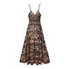 Summer elegant sexy sling sleeveless side slit dress women