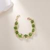 European and American jewelry fashion versatile INS wind crystal gold winding retro simple bracelet spot