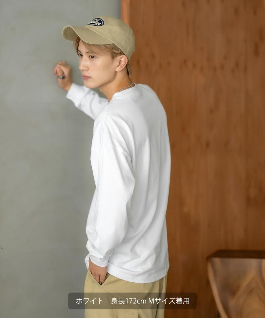 IMPROMES Casual SIDEWAYSTANCE Embroidered Downer Fox Long Sleeve T-Shirt, Men's, White