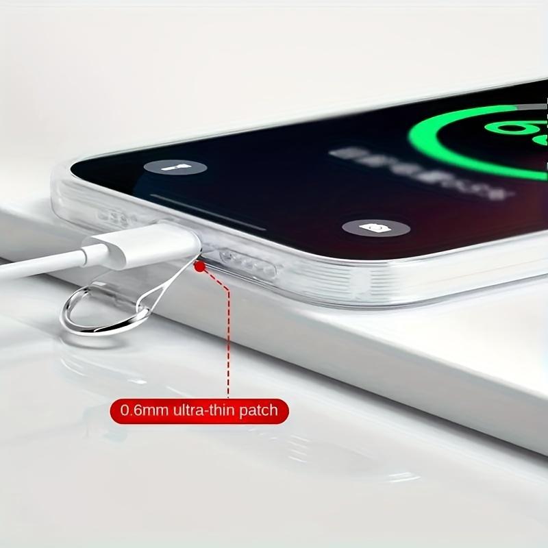 2/5pcs TPU Mobile Phone Lanyard Stickers - Universal Adhesive Mobile Phone Holder with Removable Anti-Loss Strap Connector Kit