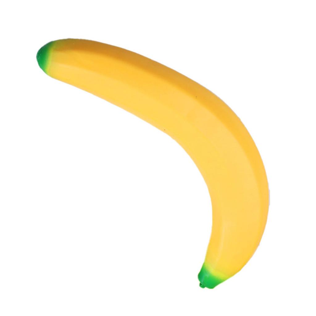 Banana Stress Toy Jumbo 17.72 Inch Soft Foam Desk Accessory Autism Sensory Toys for Kids Teens & Adults