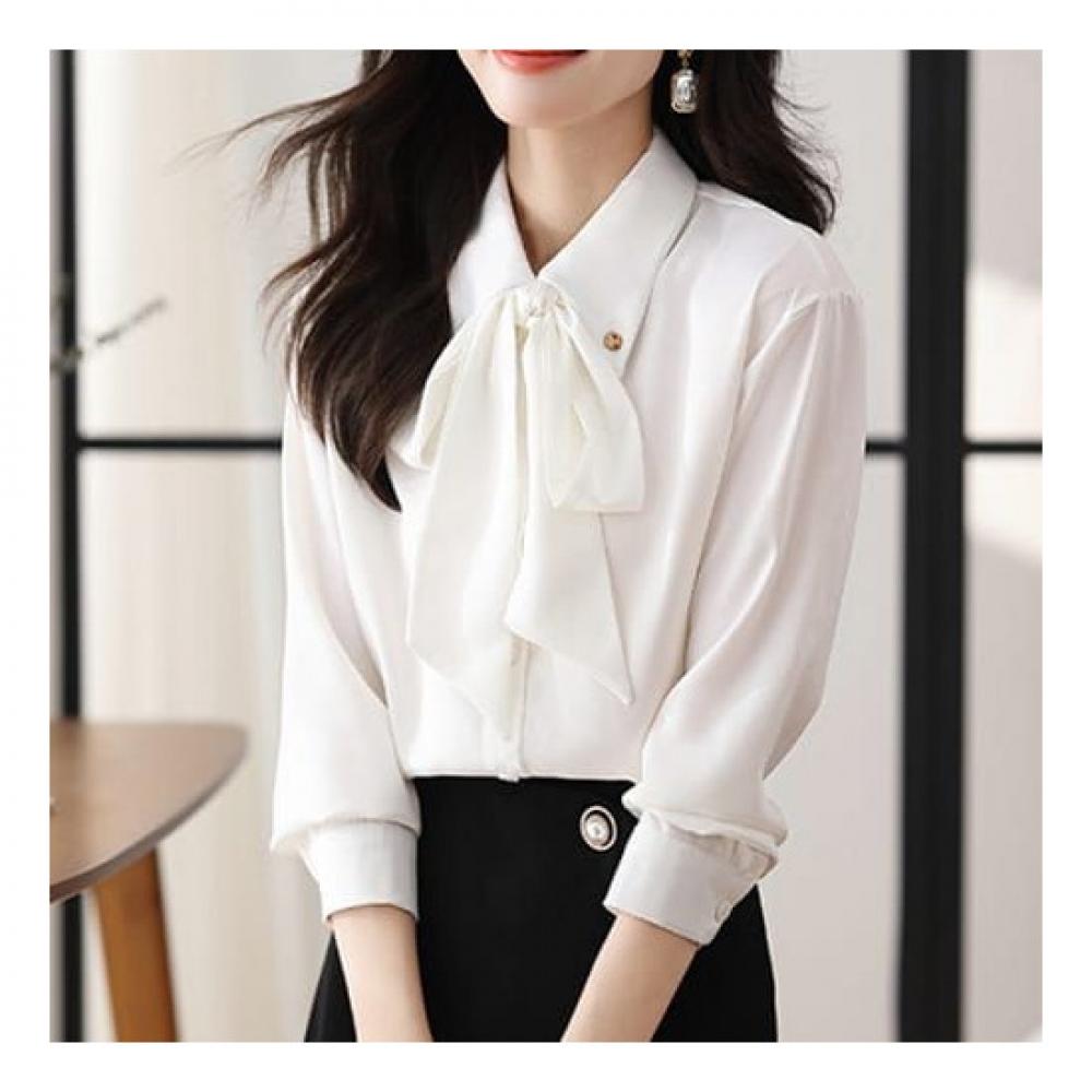 Navava Women Ribbon Collar Blouse Nb2018