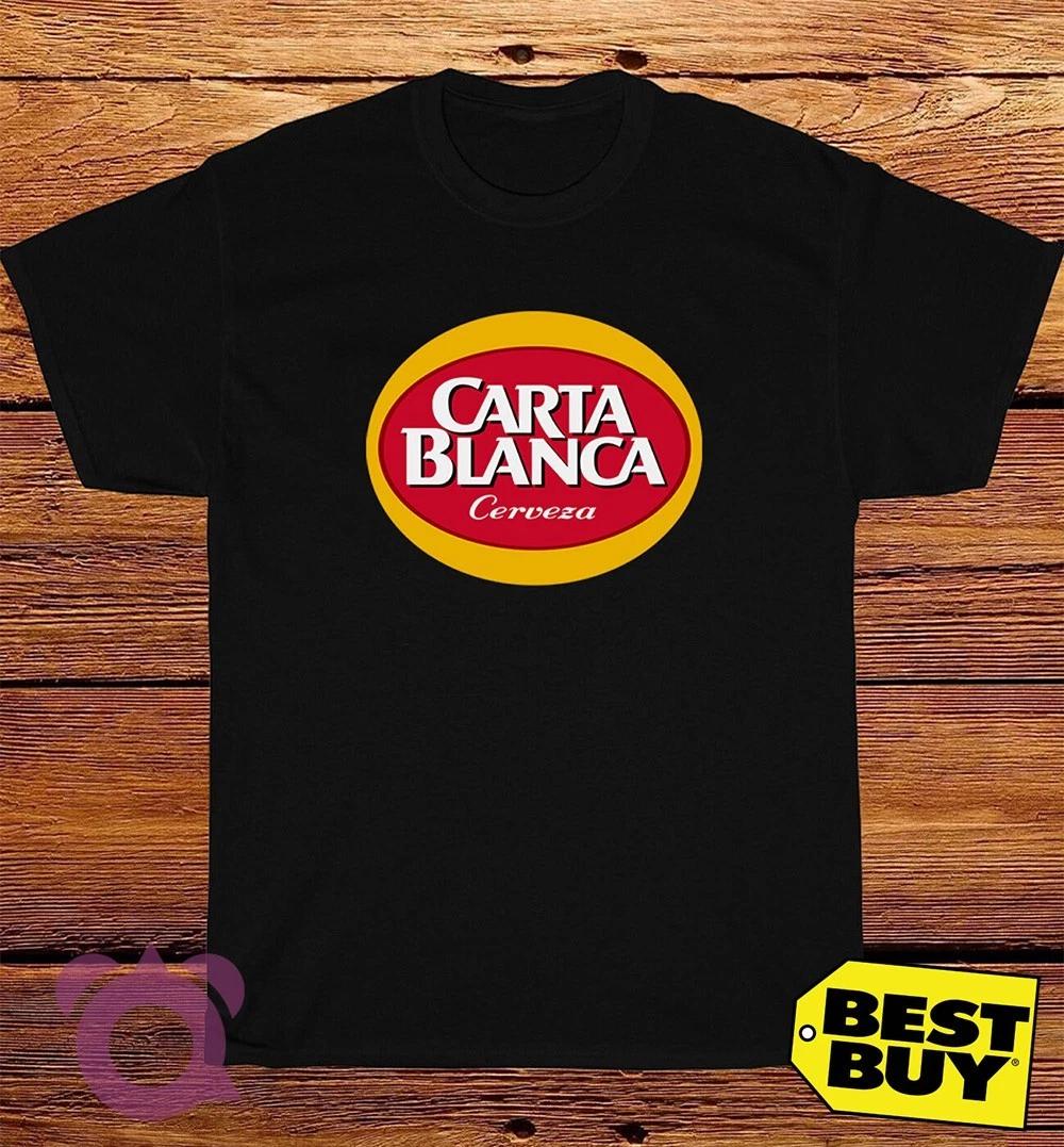 New Carta Blanca Cerveza Logo Men s Funny T-Shirt Size S to 5XL S