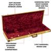Electric Guitar Hard Case Classic Series Wood for Strat/Tele, Tweed
