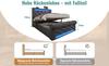 Upholstered Bed Single 90x200cm, with LED Lights, Storage Headboard with USB and Type-C Ports, Hydraulic Storage, Gray, Velvet (Without Mattress)