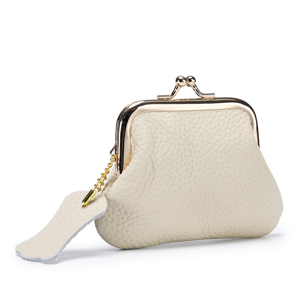 Women's Retro Genuine Leather Coin Purse - European & American Style Cowhide Mini Pouch