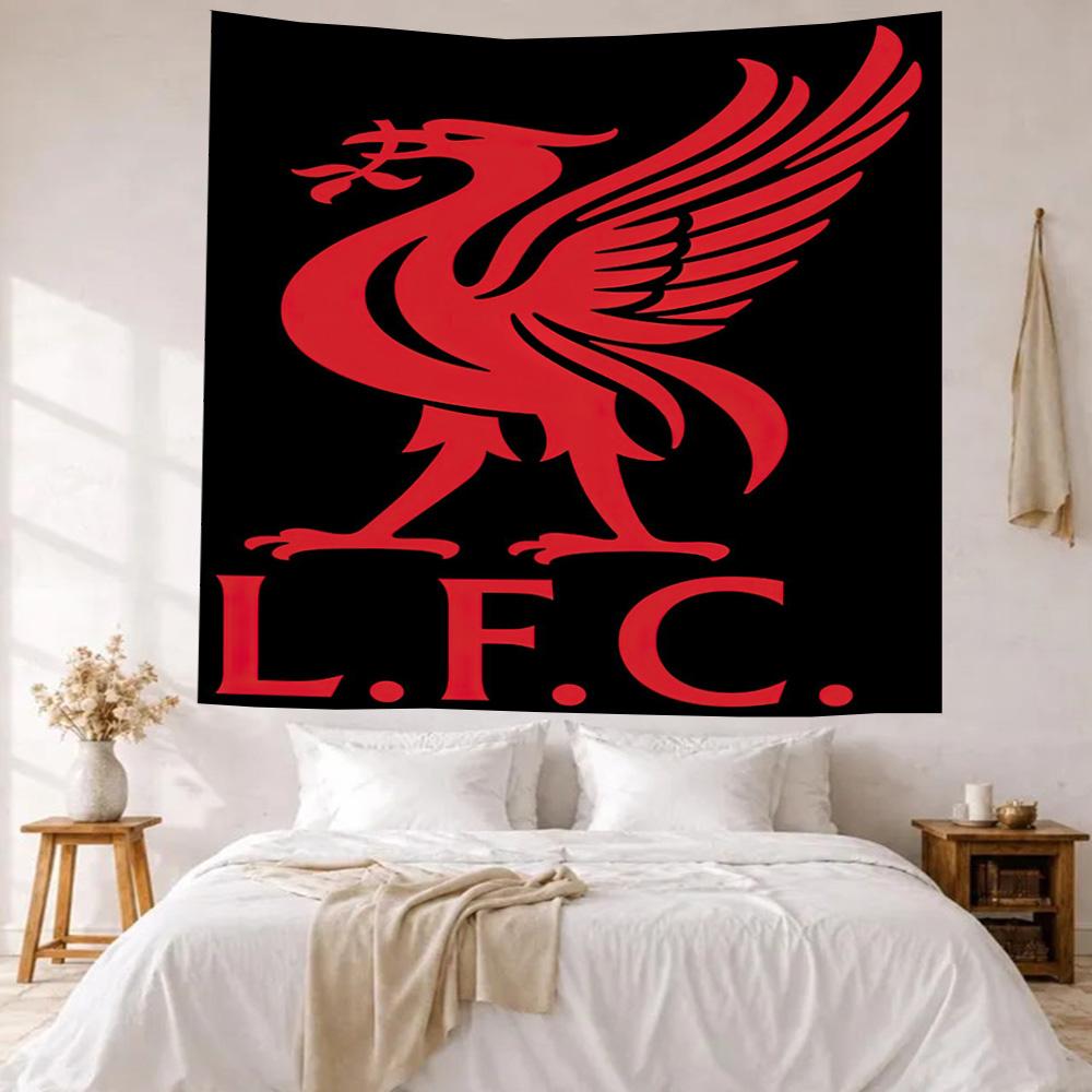 Liverpool Football Club Wanddekoration Wandteppich Kunst Für Haustiermemorial Geburtstag Hochzeitsparty Kulisse Familiengeschenk