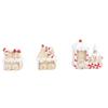 Xmas Train Three Part Resin Creative Cute Fade Resistant Xmas Train Figurine for Decoration