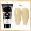 Colla per Estensione Nail Art UV Solida Senza Vassoio di Carta Estensione Rapida Modello di Cristallo Colla per Fototerapia Unghie Colla di Cristallo 15ml