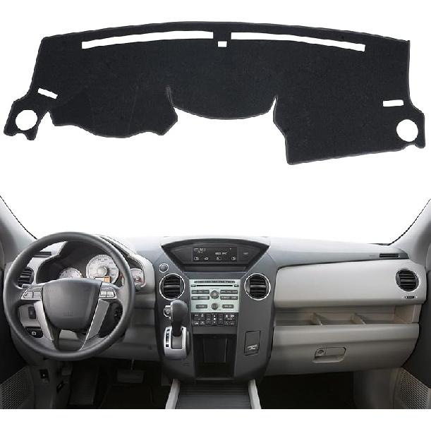 Dashboard Cover Fit for Honda Pilot 2002 2003 2004 2005 2006 2007 2008 Dash Cover Mat Pad Carpet Protector (Beige)