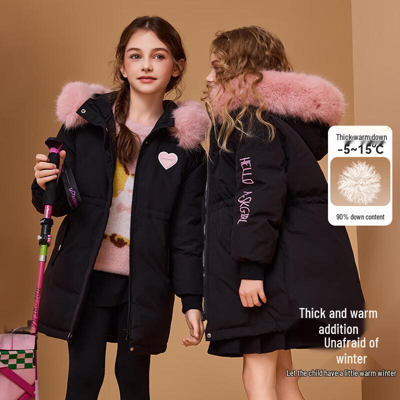 ASK JUNIOR Girls  90% Down Winter Parka 130