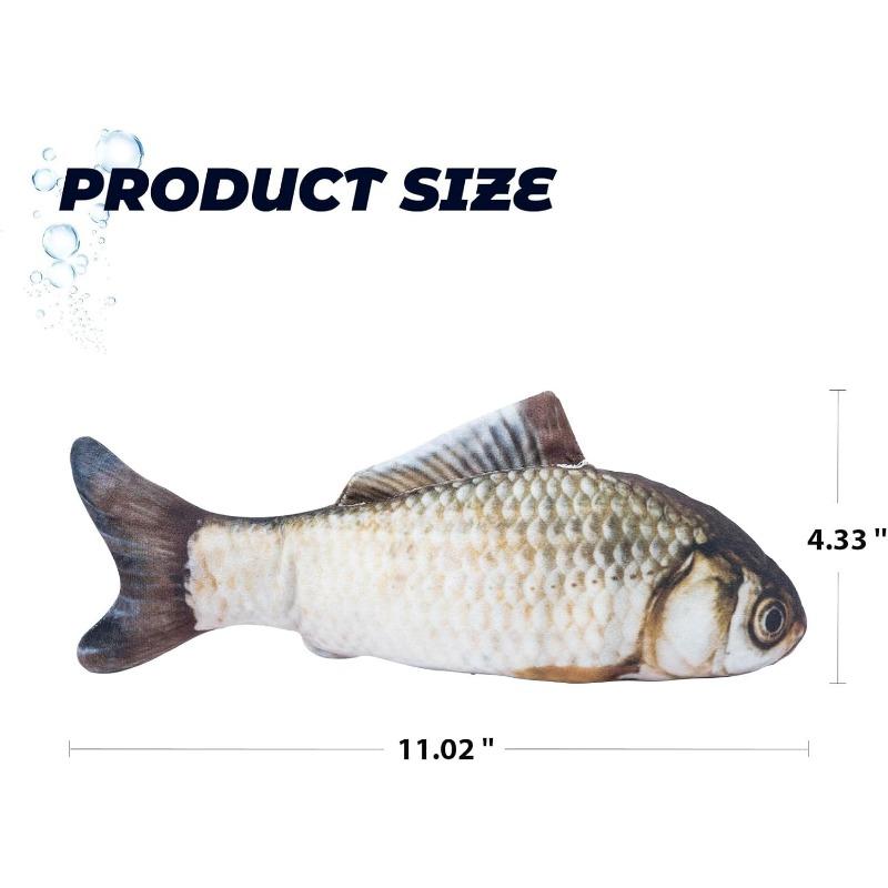 

Электрическая плюшевая игрушка-рыбка для кошки, когтеточка, кошачья мята, прыгающая интерактивная симуляция рыбки, мягкая игрушка для кошки, котенка