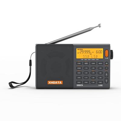 XHDATA Tragbares Radio, FM, AM, SW, LW, breites FM-Luftband, SSB, BCL, DSP, RDS, Taschenradio, Katastrophenschutz, hohe Empfindlichkeit, kompakt, batteriebetrieben