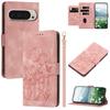 Luxury Tulip Cards Solt Wallet Flip Leather Phone Case For Google Pixel 10 Pro XL 9A 9 8 8A 7A 7 Bag Book Strap Kickstand Cover