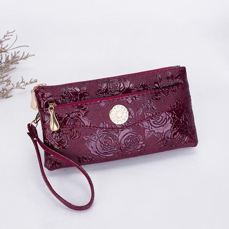 Women's bag single shoulder oblique span fashion embossed clutch bag middle-aged twin source bag