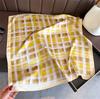 Vintage Printed Check Square Scarf For Women Fashion Accessory