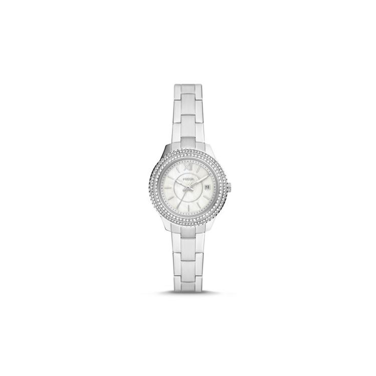 FOSSIL Wrist Watch Quartz Movement Stainless Steel Strap 30mm White Dial Women s Watch ES5137 ES5137