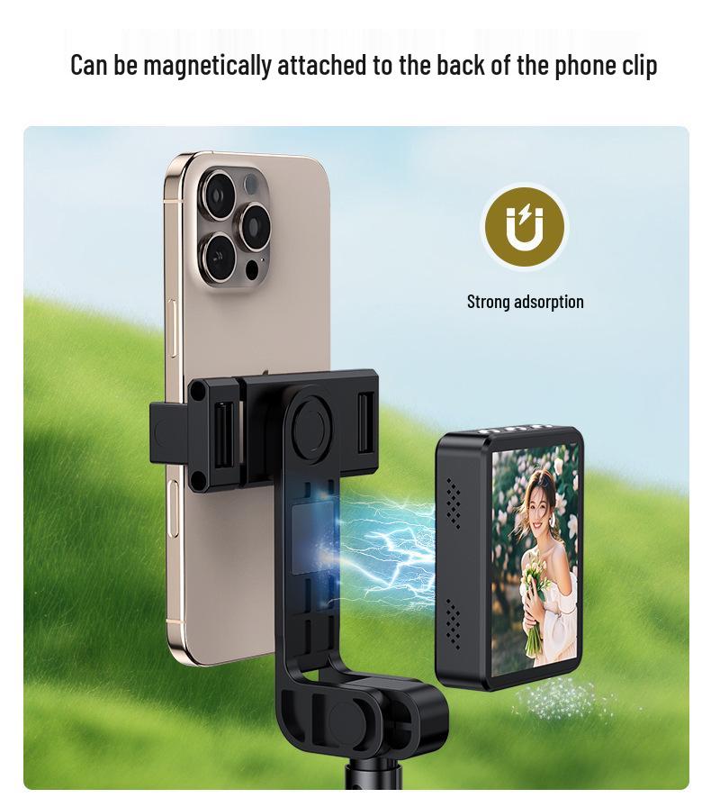CL08 Mobile Screen Mirroring Selfie Stick: Floor-Standing, Anti-Shake Phone Holder for Outdoor Live Streaming