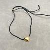 Korean Blogger Style Adjustable Heart Necklace - Minimalist Cold Style Collarbone Chain