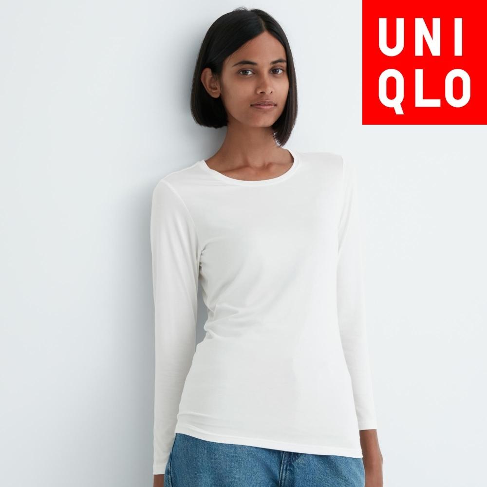 

Футболка с круглым вырезом Uniqlo HeaTTech с длинным рукавом 57 OLIVE/WOMEN XL