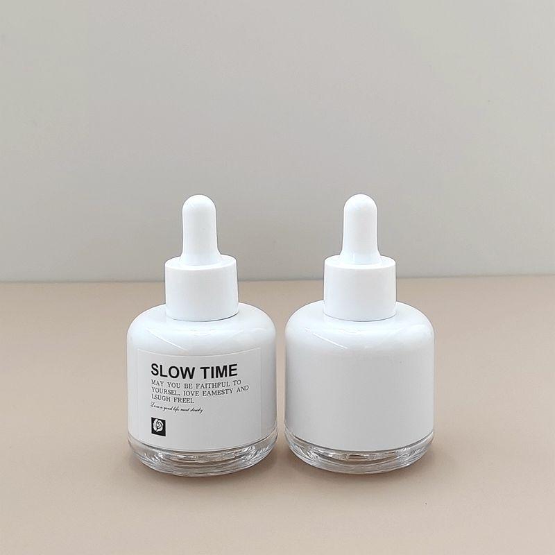 

50ML Light-Blocking Double-Layer Plastic Dropper Bottle for Serum, Toner, or Essential Oil.