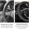 15In Cheetah Print Steering Wheel Cover Breathable,Sweat Absorption Car Steering Wheel Cover for Protection,Universal Steering Wheel Wrap Car
