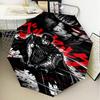 Dark Warrior Rising Umbrella Folding Umbrella, Automatic Umbrella 8-Frame for Travel, Camping Use Gift for Halloween Christmas