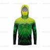 Men's Sunscreen Upf50 + Long-sleeved Camouflage Fishing Wear Anti-UV Mask Hooded