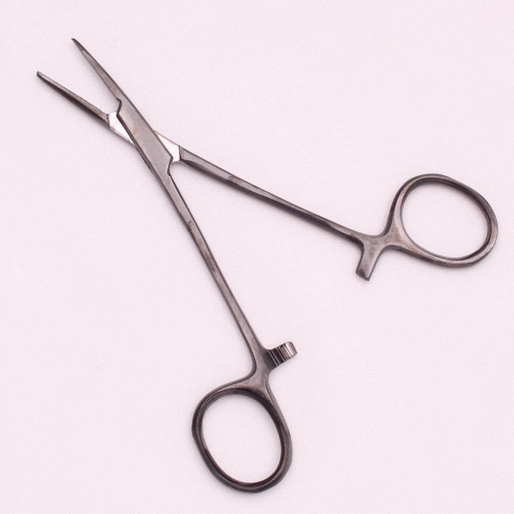 New Stainless Steel Hemostatic Forceps Straight Head Grooming Pet Ear Clamp Wound Cleaning Plucking Hair Pliers Veterinary Tools