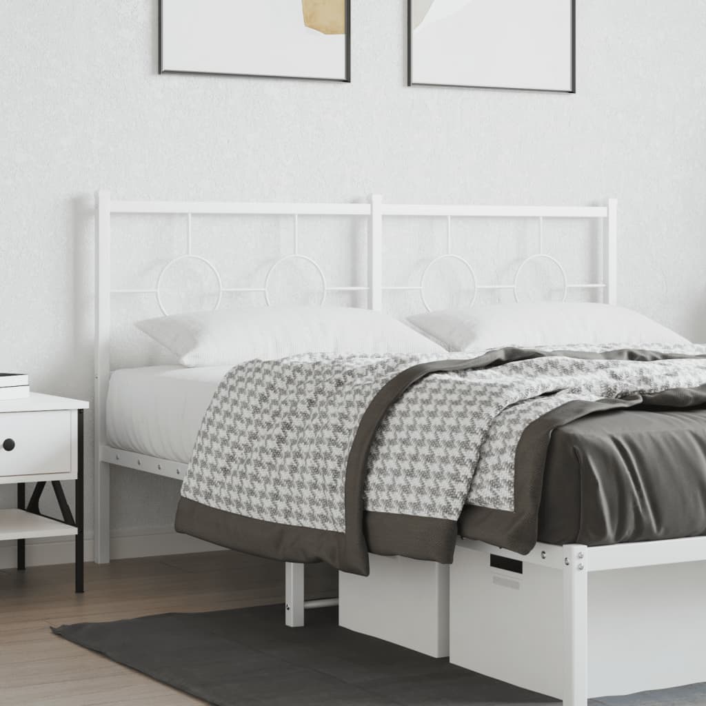 Replacement Headboard Metal White 160 Cm