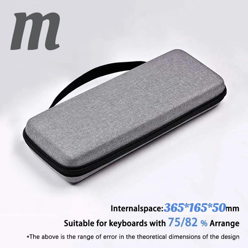 1pc Protective Keyboard Carry Case Bag, Thick EVA Shell with Inner Compartment, for LAN Party Commute & Home Storage