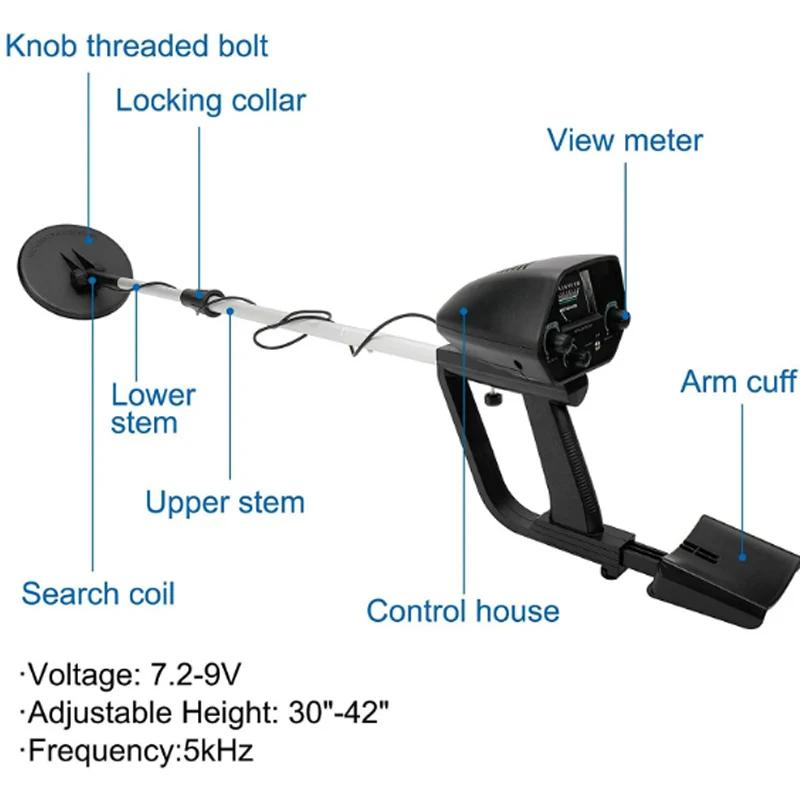 Metal Detector High Accuracy Professional Under Ground Detectors With Waterproof Search Coil For Treasures Detect Hunters
