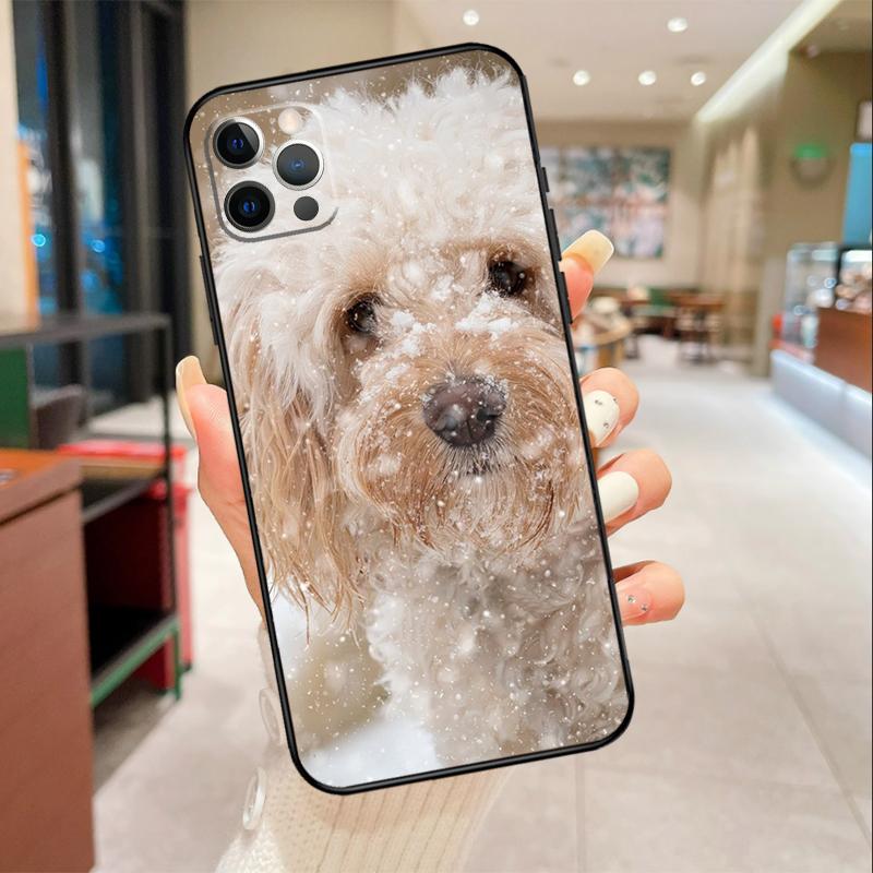 Cute Cockapoo Dog Phone Case For iPhone 16 15 14 11 12 13 17 Pro Max Mini 15 Plus 16e 17 Air Protective Cover