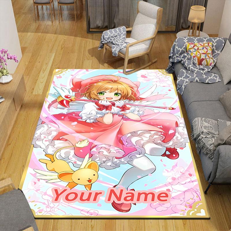 Custom 1Pc Pink Hair Cat Ears Rug Office Carpet Indoor Outdoor Entrance Doormat Nonslip Soft And Comfortable Living Room D2915255