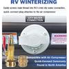 RV Winterizing Kit, RV Blowout Adapter With Shut Off Valve, Sprinkler Blowout Adapter With Quick-Connect Plug To 3/4 Garden Hose, Camper Winterize