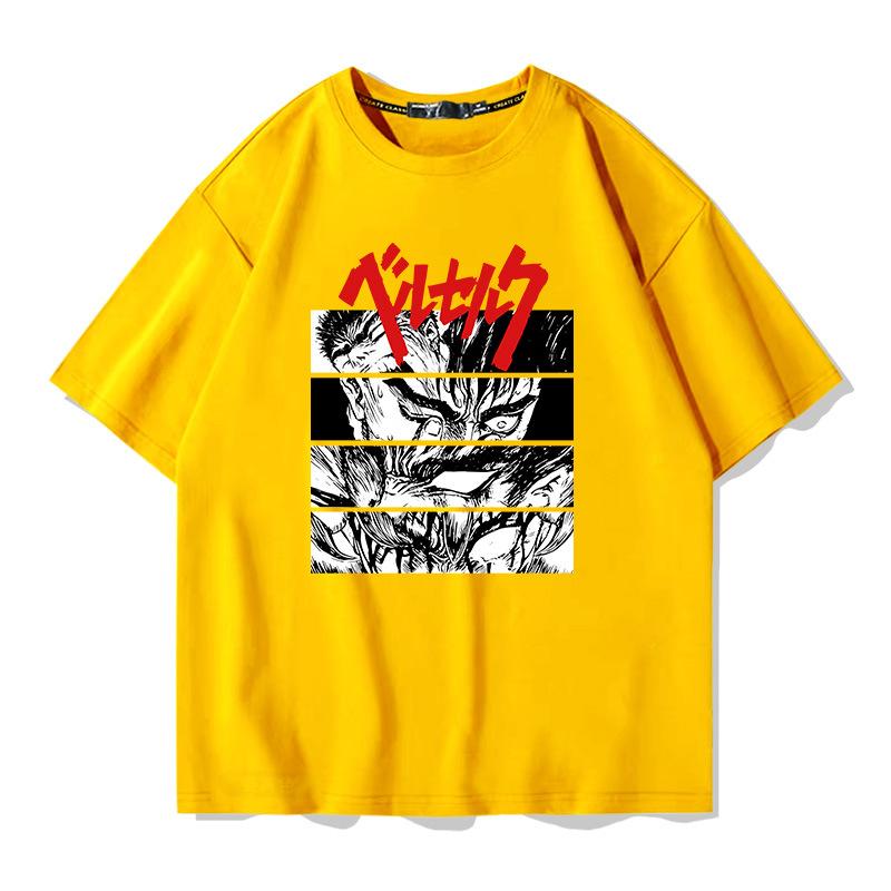 

Summer new sword style legend printed men s T-shirt Short sleeve T-shirt 100% cotton loose trend top pattern T-shirt 4XL