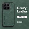 KEYSION Luxury Retro PU Leather Phone Case for Xiaomi 17 Soft Silicone+PC Shockproof Phone Back Cover for Xiaomi 17