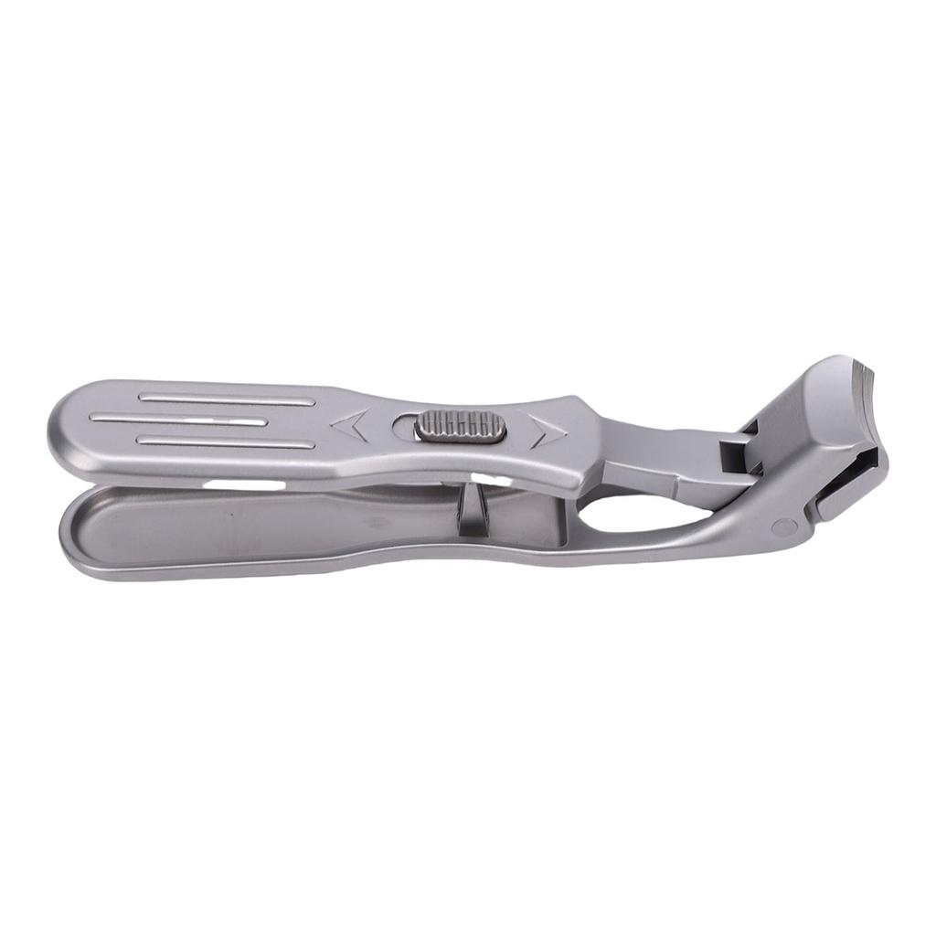 Angled Head Nail Clippers Long Handle Wide Jaw Opening Large Toe Nail Clippers Heavy Duty Stainless Steel Fingernail