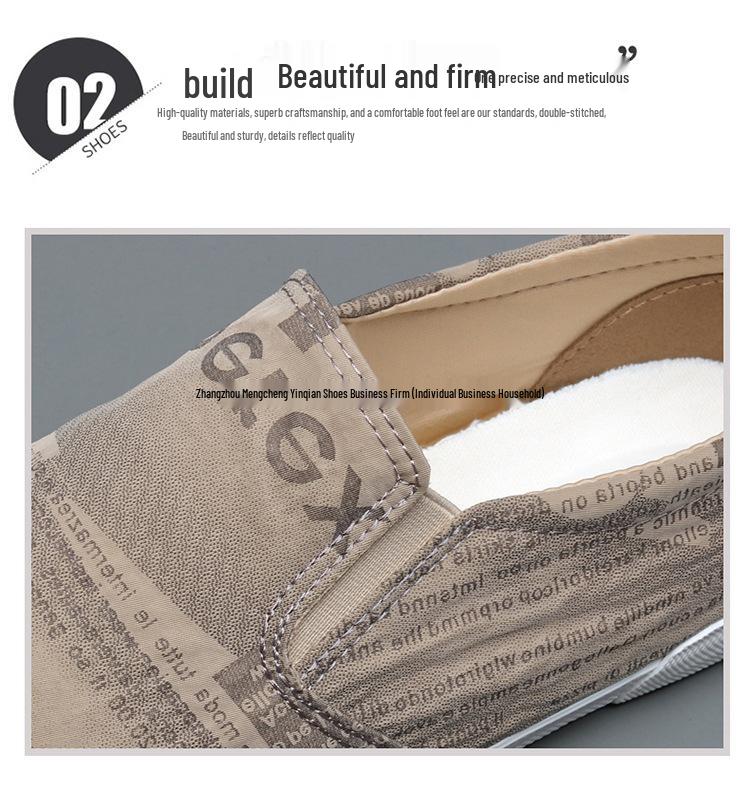 Baoda 2025 Herren Canvas Slip-On Schuhe - Frühling/Sommer Atmungsaktive Lässige Fahr-Loafer